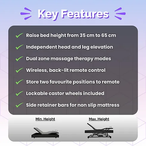 Hi Lo Electric Bed Base / Medical Range / Gen 4