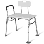 EQUIPMED Bath Transfer Bench Chair, Bathtubs or Shower, 125kg Capacity, for Seniors Elderly, White(Only $10 per week rental)