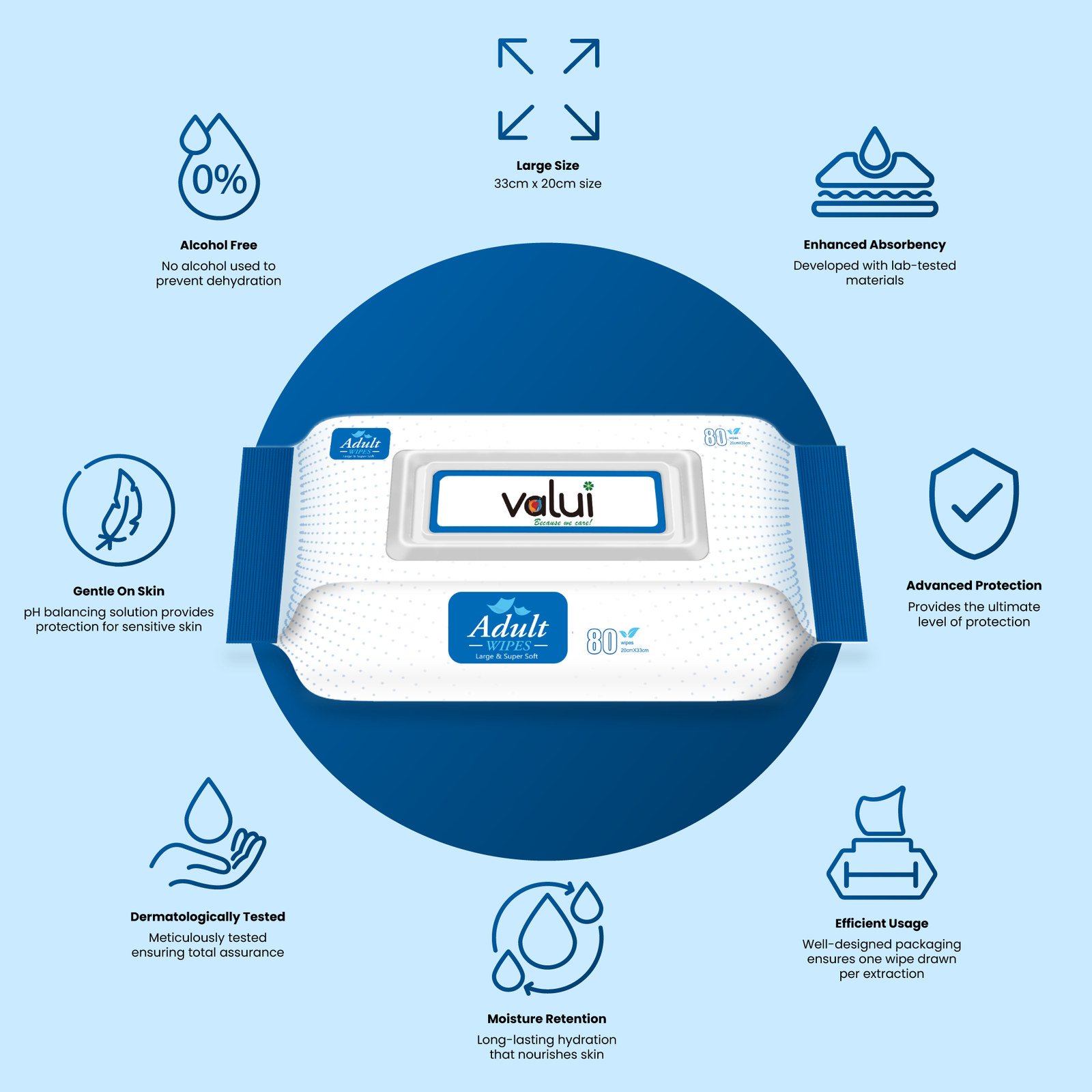 Valui Adult Wipes